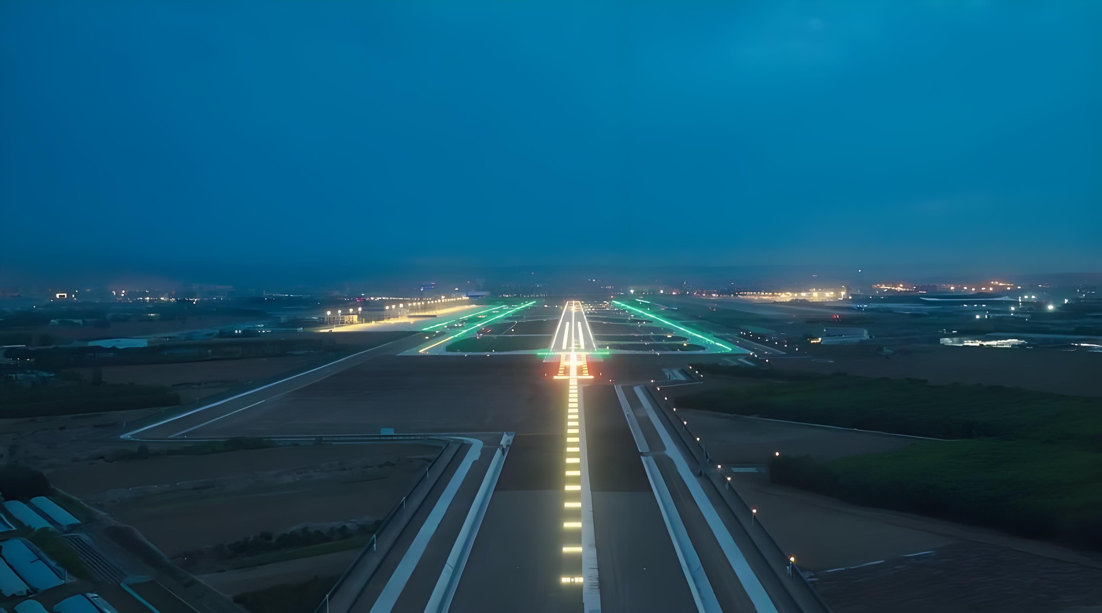 Runway at dusk